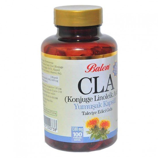 CLA Aspir Yağı (Konjuge Linoleik Asit) Yumuşak 100 Kapsül CLA Aspir Yağı (Konjuge Linoleik Asit) Yumuşak 100 Kapsül