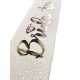 Beyaz Üzeri Gümüş İtalik Alyanslı Bride To Be Yazılı Simli Işıltılı Kuşak Kemer 10 cm Genişlik Beyaz Üzeri Gümüş İtalik Alyanslı Bride To Be Yazılı Simli Işıltılı Kuşak Kemer 10 cm Genişlik
