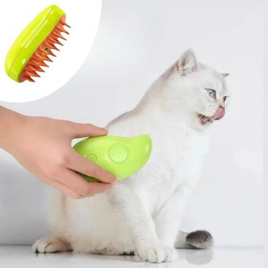 Buharlı Yumuşak Silikon Uçlu Kedi - Köpek Tüy Tarama Tarağı Yıkama Tımar Fırçası Buharlı Yumuşak Silikon Uçlu Kedi - Köpek Tüy Tarama Tarağı Yıkama Tımar Fırçası