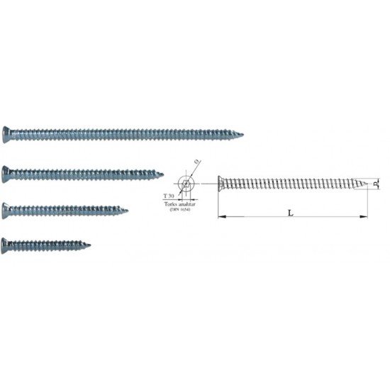 Buldex Vida 7,5X100 Dubelsiz Vida 10 cm 10 Adet Buldex Vida 7,5X100 Dubelsiz Vida 10 cm 10 Adet