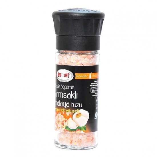 Cam Değirmenli Sarımsaklı Himalaya Granül Çakıl Doğal Kaya Tuzu 110 Gr Cam Değirmenli Sarımsaklı Himalaya Granül Çakıl Doğal Kaya Tuzu 110 Gr