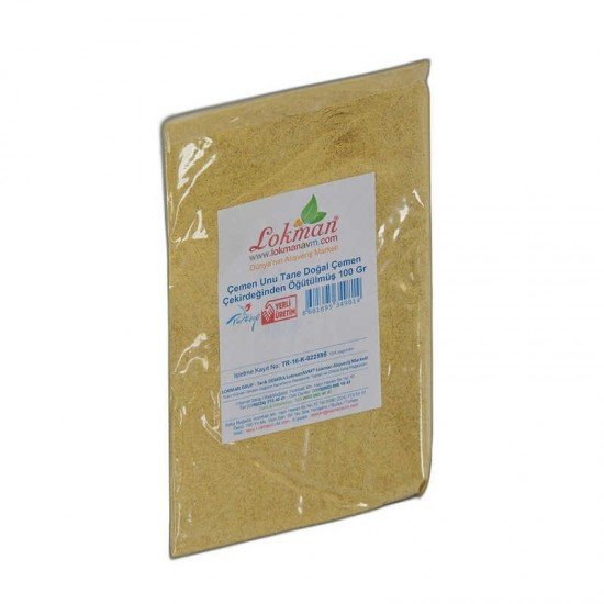 Çemen Unu Tane Doğal Çemen Çekirdeğinden Öğütülmüş 100 Gr Paket Çemen Unu Tane Doğal Çemen Çekirdeğinden Öğütülmüş 100 Gr Paket