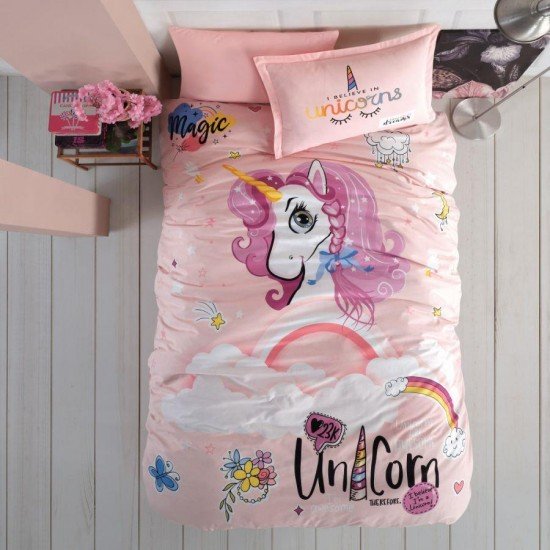 Genç Ranforce Tek Kişilik Nev Takımı Pink Dreams Pudra Genç Ranforce Tek Kişilik Nev Takımı Pink Dreams Pudra