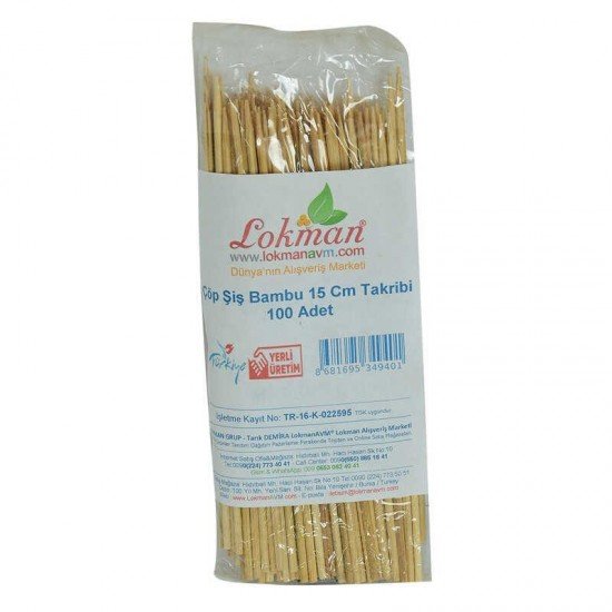 Çöp Şiş Bambu Şişleri 15 Cm Takribi 100 Adet 1 Paket Çöp Şiş Bambu Şişleri 15 Cm Takribi 100 Adet 1 Paket