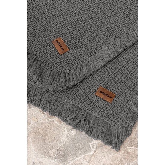 Bath Rug Set Antrasit 2'li 75x125 60x90 Bath Rug Set Antrasit 2'li 75x125 60x90