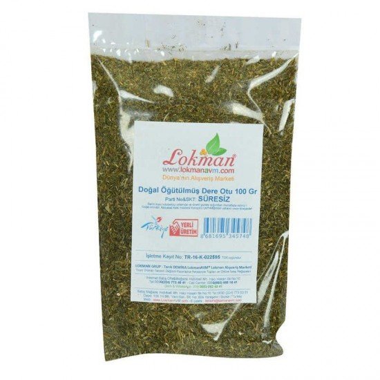 Dere Otu Öğütülmüş Doğal 100 Gr Paket Dere Otu Öğütülmüş Doğal 100 Gr Paket
