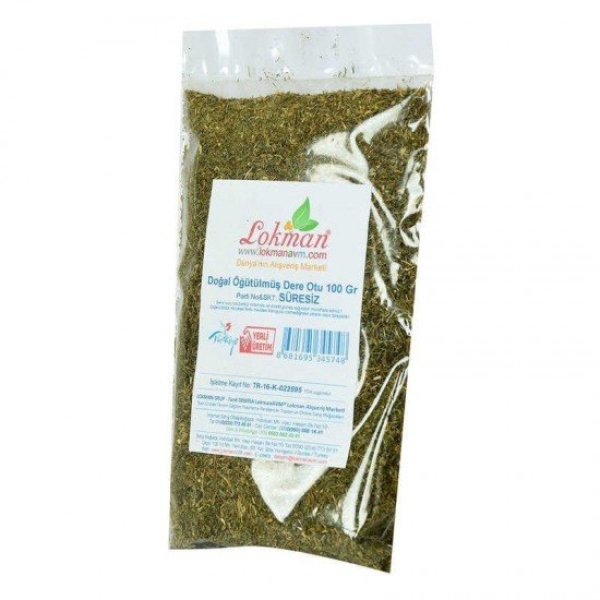 Dere Otu Öğütülmüş Doğal 100 Gr Paket Dere Otu Öğütülmüş Doğal 100 Gr Paket