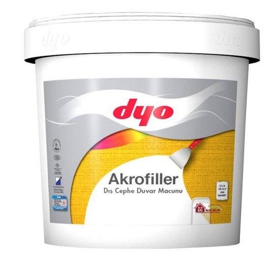 Akrofiller Dış Cephe Macunu 4,5 Kg Beyaz Akrofiller Dış Cephe Macunu 4,5 Kg Beyaz
