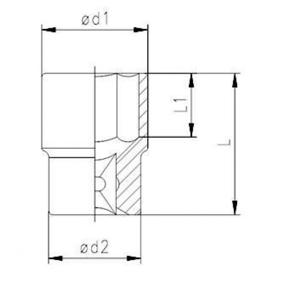 Elta 1115 1/2'' Lokma Anahtar 12 mm Elta 1115 1/2'' Lokma Anahtar 12 mm