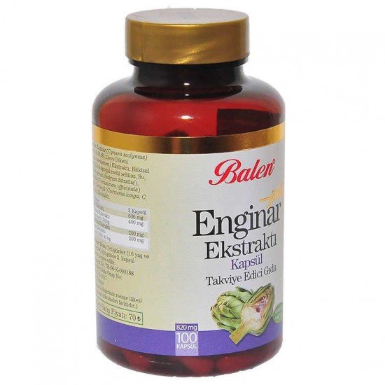 Enginar Ekstraktı Plus+ 100 Kapsül Enginar Ekstraktı Plus+ 100 Kapsül