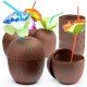 Hindistan Cevizi Hawaii Luau ha Pipetli İçecek Kabı Bardak 10x13 cm 1 Adet Hindistan Cevizi Hawaii Luau ha Pipetli İçecek Kabı Bardak 10x13 cm 1 Adet