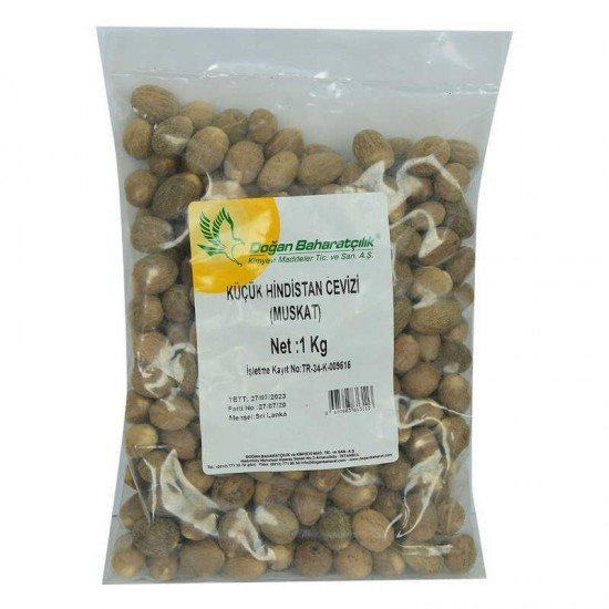 Hint Cevizi Muskat Küçük Hindistan Cevizi Doğal 1000 gr Paket Hint Cevizi Muskat Küçük Hindistan Cevizi Doğal 1000 gr Paket