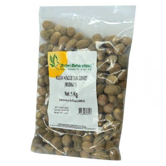 Hint Cevizi Muskat Küçük Hindistan Cevizi Doğal 1000 gr Paket Hint Cevizi Muskat Küçük Hindistan Cevizi Doğal 1000 gr Paket