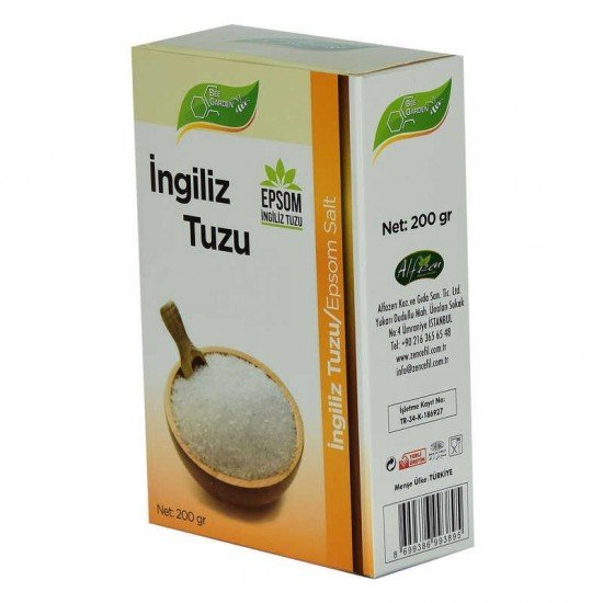 İngiliz Tuzu Yenilebilir Epsom Salt Magzenyum Sülfat 200 Gr İngiliz Tuzu Yenilebilir Epsom Salt Magzenyum Sülfat 200 Gr