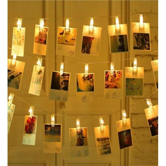 Işıklı Mandallı Fotoğraf Albümü 5M - 30 LED Işıklı Mandallı Fotoğraf Albümü 5M - 30 LED