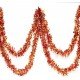 Kırmızı Altın Renk 4 cm Genişlik Garland Çift Renk Sim Süs 180 cm Kırmızı Altın Renk 4 cm Genişlik Garland Çift Renk Sim Süs 180 cm