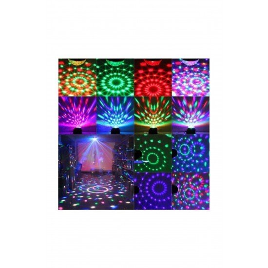 Kumandalı Kristal Led RGB Disko Topu Kumandalı Kristal Led RGB Disko Topu