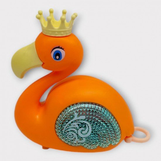 Kurmalı Işıklı Sevimli Flamingo - Turuncu (Lisinya) Kurmalı Işıklı Sevimli Flamingo - Turuncu (Lisinya)