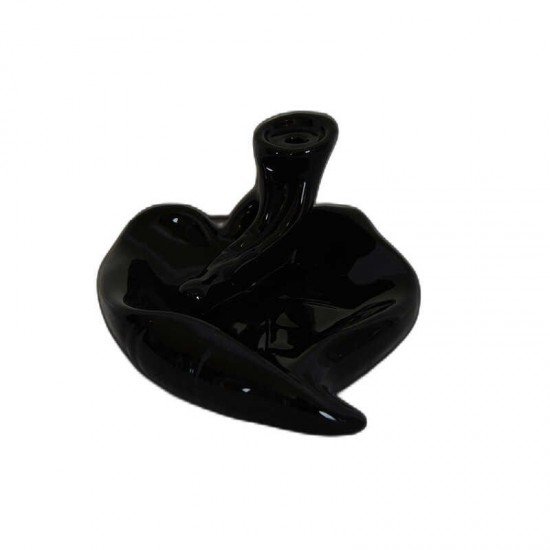 Geri Akış Buhurdanlık Tütsülük Seramik Kalp Siyah Backflow C0888 Geri Akış Buhurdanlık Tütsülük Seramik Kalp Siyah Backflow C0888
