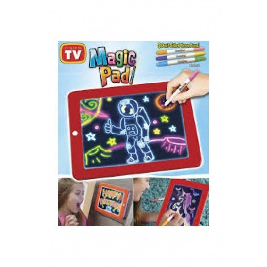 Magic Pad Çocuk Eğitici Sihirli Işıklı Kalemli Öğretici Pili Pad Magic Pad Çocuk Eğitici Sihirli Işıklı Kalemli Öğretici Pili Pad