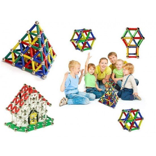Magnastix 185 Parça Manyetik Lego Seti Magnastix 185 Parça Manyetik Lego Seti
