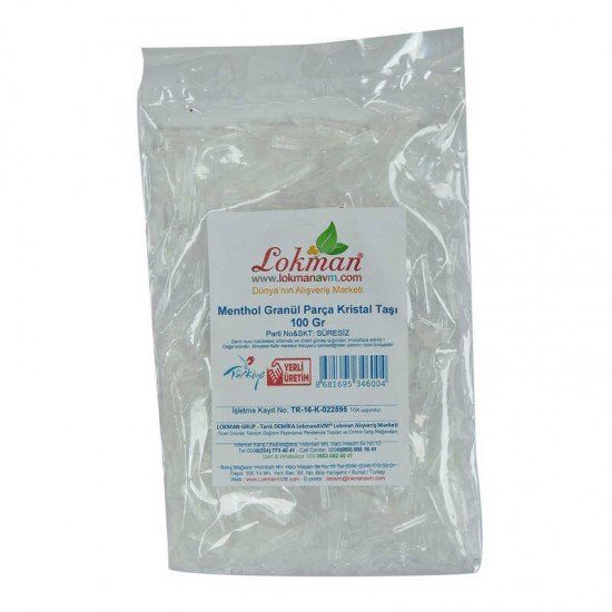 Menthol Granül Parça Kristal Taşı 100 Gr Menthol Granül Parça Kristal Taşı 100 Gr
