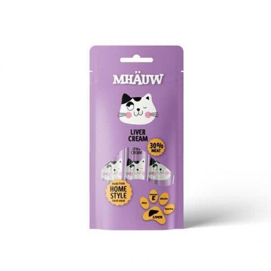 Mhauw Ciğerli Kedi Ödül sı 4x15 Gr Mhauw Ciğerli Kedi Ödül sı 4x15 Gr
