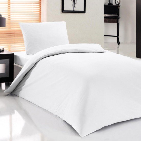 Otel Tipi Tek Kişilik Nev Takımı Beyaz Otel Tipi Tek Kişilik Nev Takımı Beyaz