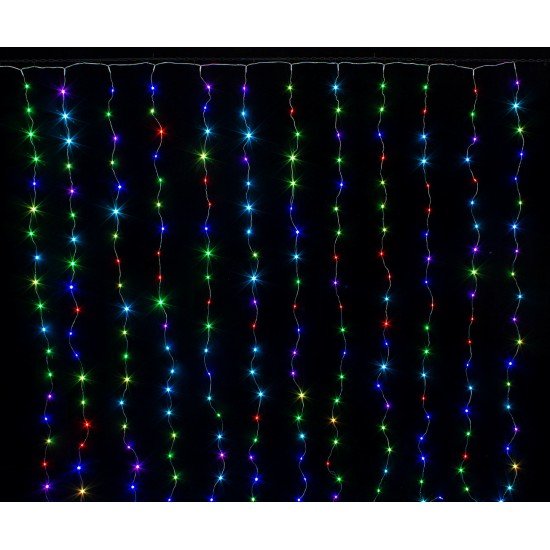 Perde Led 240 Ledli 8 Fonksiyonlu Dekor Lambası RGB Perde Led 240 Ledli 8 Fonksiyonlu Dekor Lambası RGB