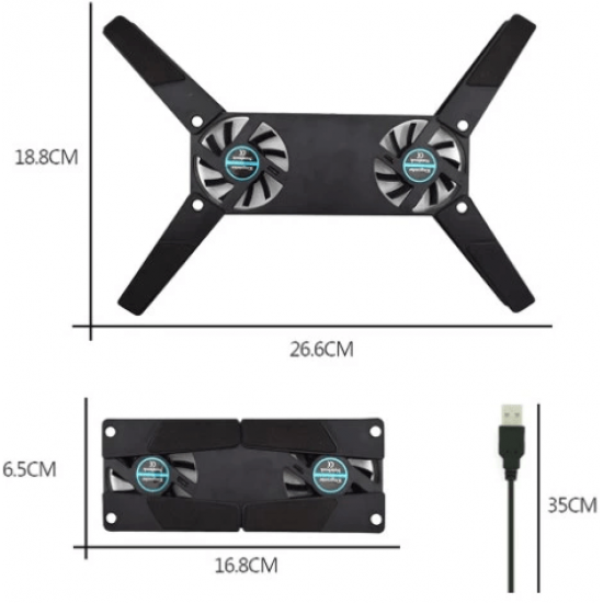 Pratik Katlanabilir Laptop Soğutucu 2 Fanlı ( Lisinya ) Pratik Katlanabilir Laptop Soğutucu 2 Fanlı ( Lisinya )