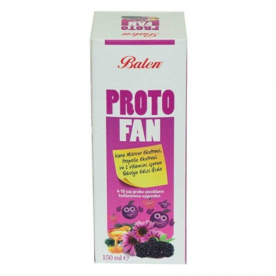 ProtoFan Kara Mürver Propolis Ekstratlı C Vitaminli Takviye Edici Gıda 150 ML ProtoFan Kara Mürver Propolis Ekstratlı C Vitaminli Takviye Edici Gıda 150 ML