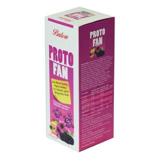 ProtoFan Kara Mürver Propolis Ekstratlı C Vitaminli Takviye Edici Gıda 150 ML ProtoFan Kara Mürver Propolis Ekstratlı C Vitaminli Takviye Edici Gıda 150 ML