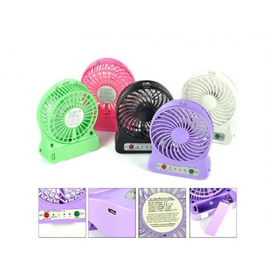Şarjlı Taşınabilir Mini Fan - Vantilatör Şarjlı Taşınabilir Mini Fan - Vantilatör