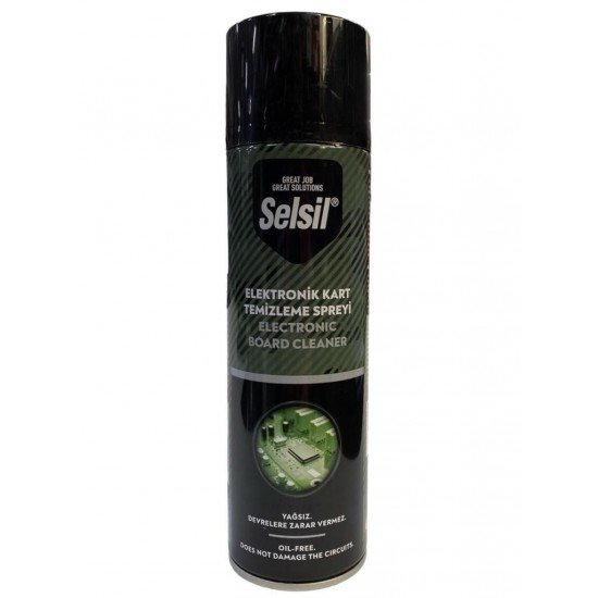 Selsil Elektronik Kart Temizleyici Sprey 500 ml Yağsız Selsil Elektronik Kart Temizleyici Sprey 500 ml Yağsız