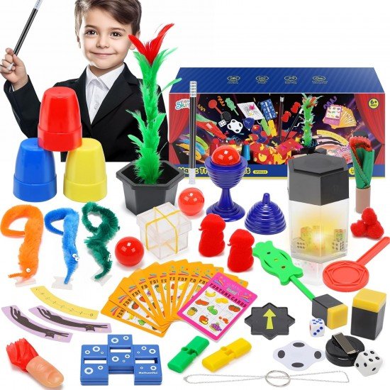 Sihirbazlık Seti - İllüzyon Oyunları Full Set -Kupa-çoğalan zar-Baston-Tombala-çiçek-5 Parça Sihirbazlık Seti - İllüzyon Oyunları Full Set -Kupa-çoğalan zar-Baston-Tombala-çiçek-5 Parça