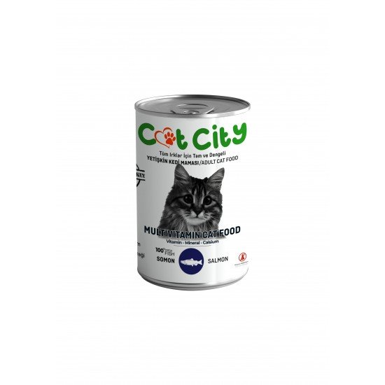 Az Tahıllı Somon Balıklı Yetişkin Kedi Konserve Yaş 400 gr Az Tahıllı Somon Balıklı Yetişkin Kedi Konserve Yaş 400 gr