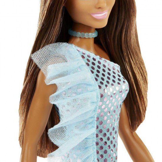 Barbie Pırıltılı Bebekler Mavi Elbiseli - T7580-HJR95 (Lisinya) Barbie Pırıltılı Bebekler Mavi Elbiseli - T7580-HJR95 (Lisinya)