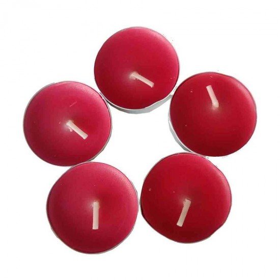 Tea Lights Kırmızı Mum 5 li 1 Paket Tea Lights Kırmızı Mum 5 li 1 Paket