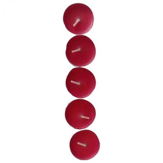Tea Lights Kırmızı Mum 5 li 1 Paket Tea Lights Kırmızı Mum 5 li 1 Paket