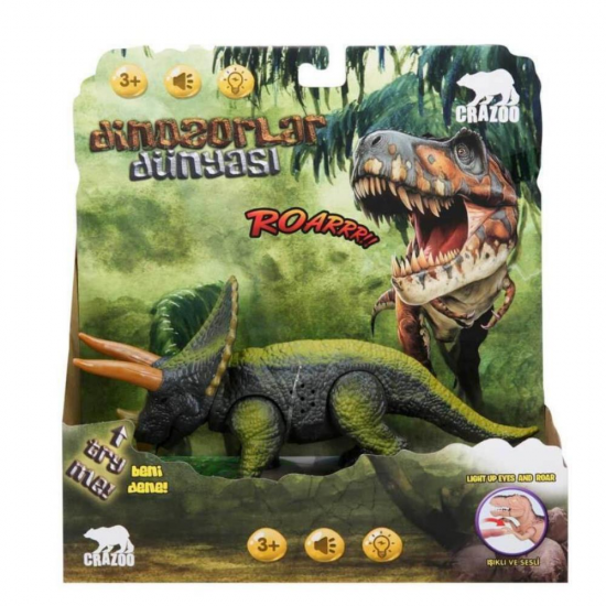 Triceraptors Dinozor Işıklı Sesli - RS6171 (Lisinya) Triceraptors Dinozor Işıklı Sesli - RS6171 (Lisinya)