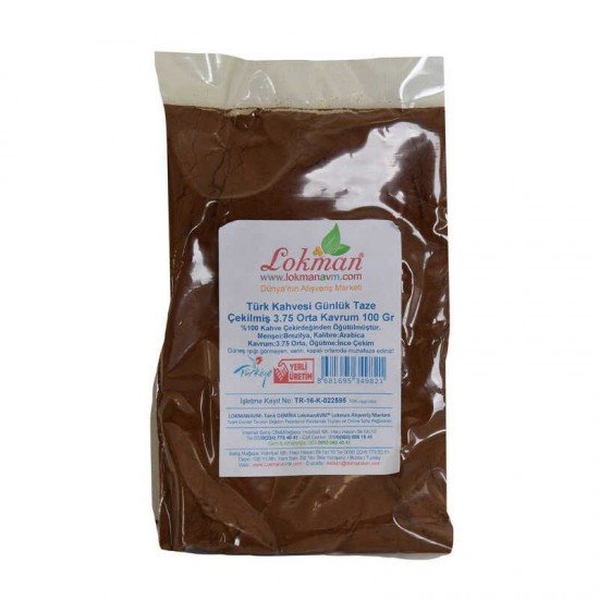 Türk Kahvesi Günlük Taze Çekilmiş 3.75 Orta Kavrum 100 Gr Paket Türk Kahvesi Günlük Taze Çekilmiş 3.75 Orta Kavrum 100 Gr Paket