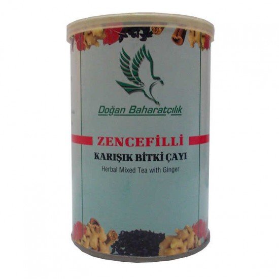 Zencefilli Karışık sel Çay 100 Gr Teneke Kutu